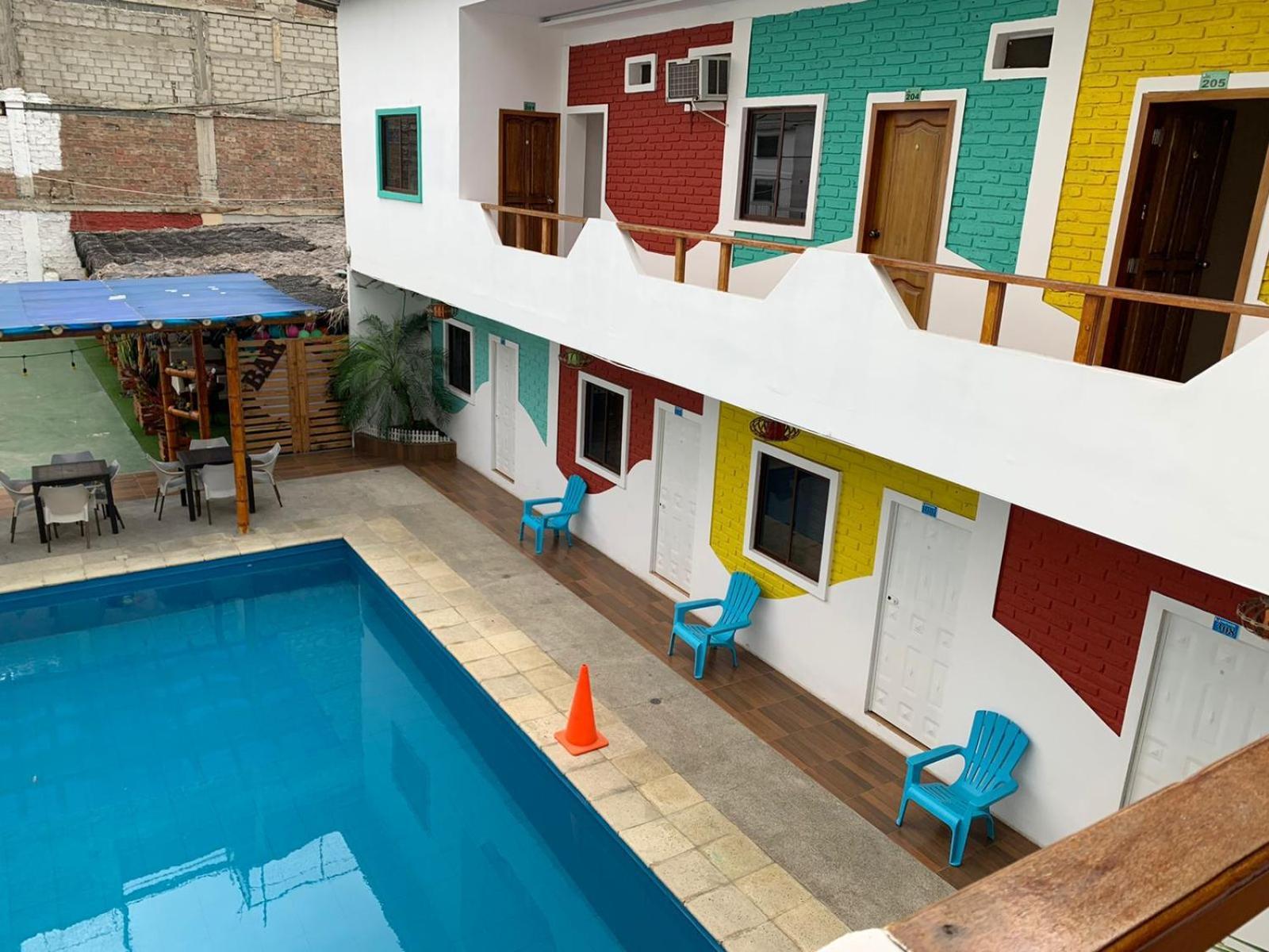 Hotel Hostal Las Velas Manta Exterior foto